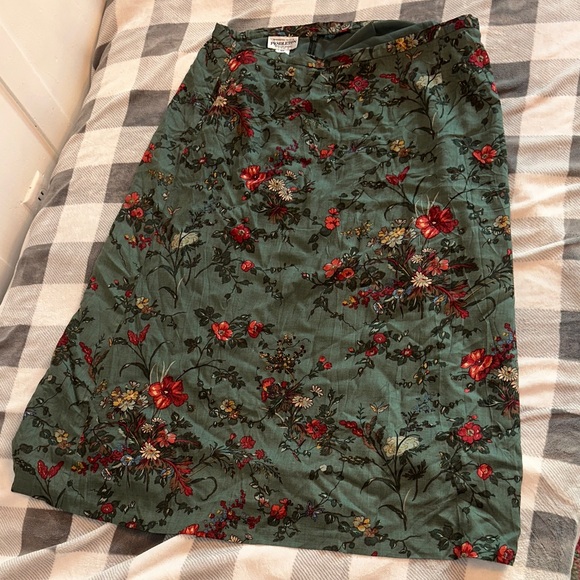 Pendleton Dresses & Skirts - Vintage Pendleton Green Floral A-Line Skirt